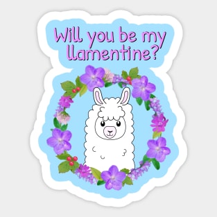 Will you be my valentine? Sticker